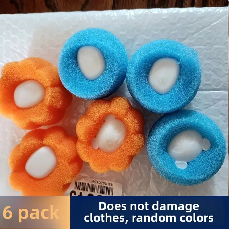 Laundry Lint Ball–Sponge Lint Collector,Hair & Fiber Remover, Washing Machine Essential, Soft on Hands & Clothes