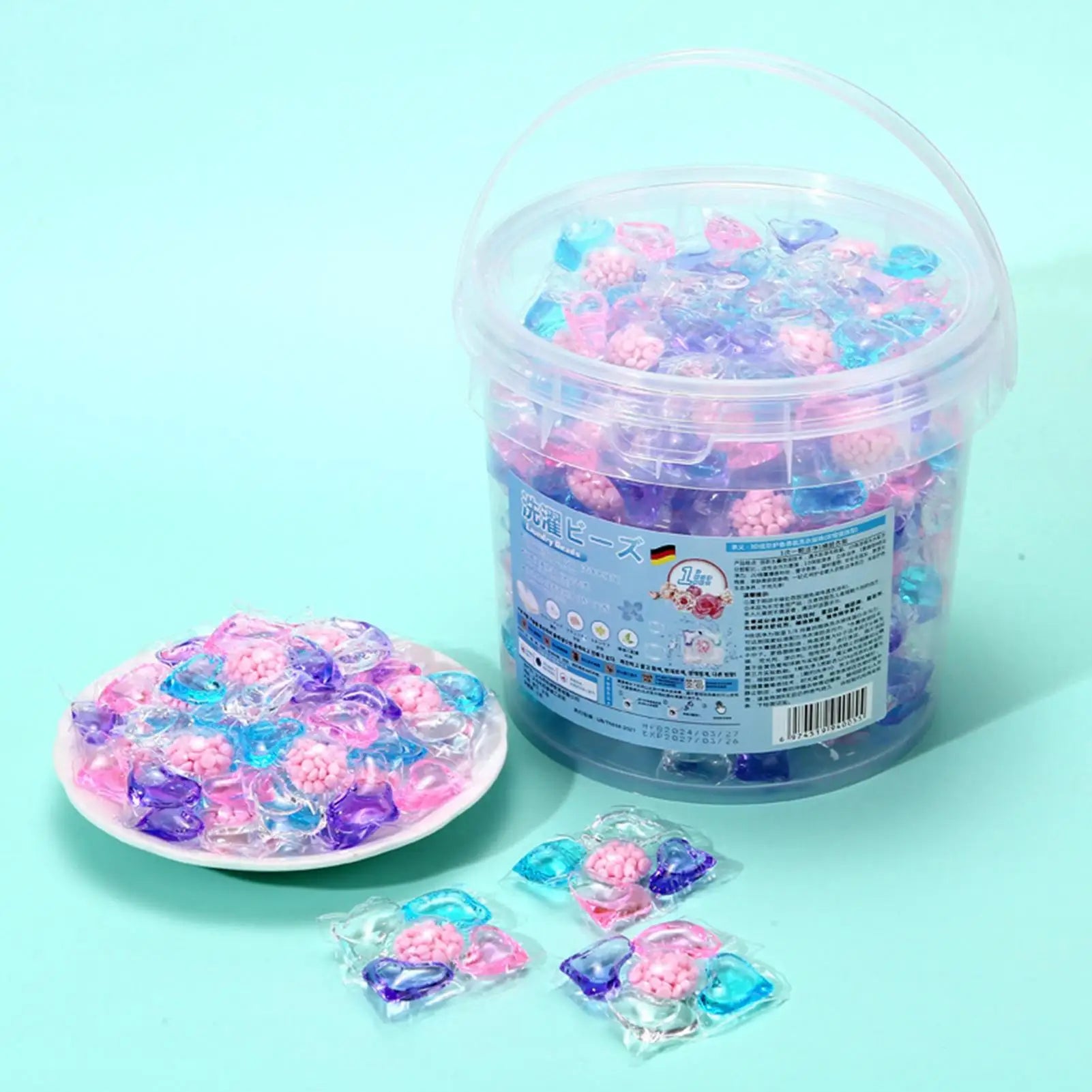 Laundry Pods Stain Removal with Scent Laundry Pods for Washing Machine for Apartment Bathroom Home Dorm Room Hotel Jeans Towels
