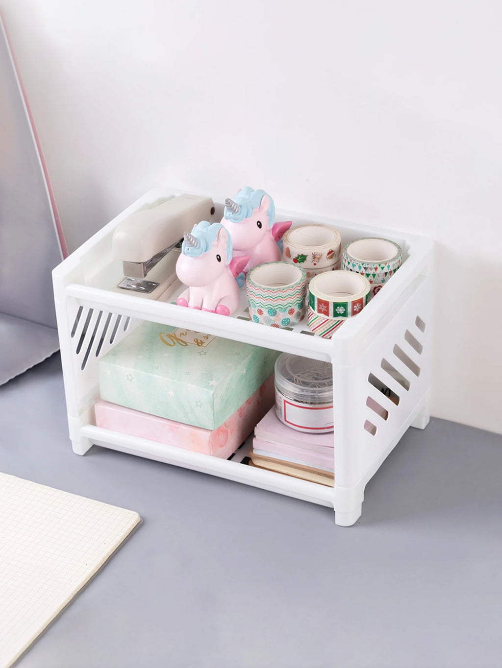 Desktop Storage Rack Dormitory Bedroom Dressing Table Multi Story Bathroom Toilet Stationery Sorting Miscellaneous Storage Rack
