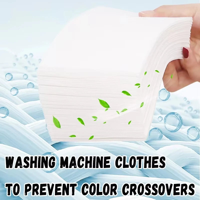 Laundry Tablets Laundry Paper Anti-Staining Clothes Sheets Anti-String Mixing Color Absorption Washing Household Merchandises