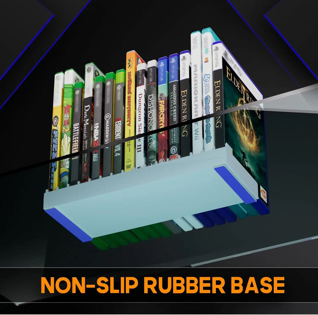 Video Game Storage Holder for for PS5/ PS4/ PS3/ PS2/ Xbox One/Xbox Series X/S/Wii/Switch/Switch 2 Game Cases, DVD