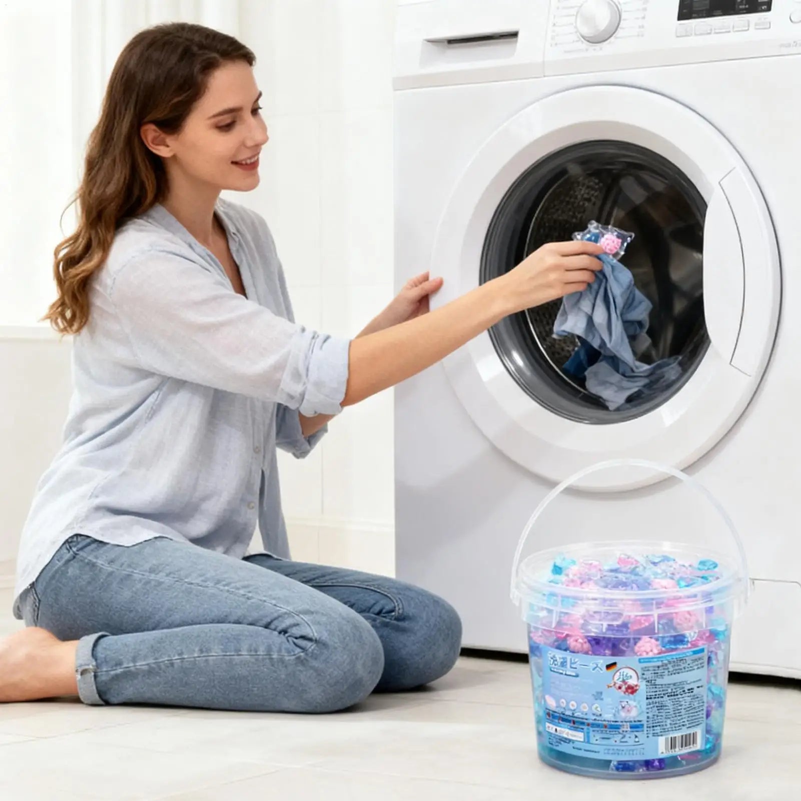 Laundry Pods Stain Removal with Scent Laundry Pods for Washing Machine for Apartment Bathroom Home Dorm Room Hotel Jeans Towels