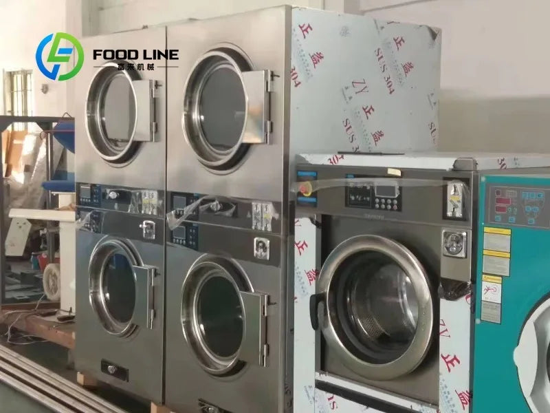 High Efficiency Heavy Duty Industrial Commercial Laundry Washing Machine with Dryer for Outdoor Laundry Use customize