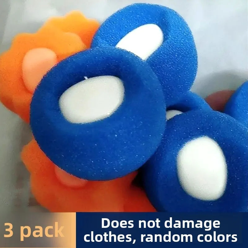 Laundry Lint Ball–Sponge Lint Collector,Hair & Fiber Remover, Washing Machine Essential, Soft on Hands & Clothes